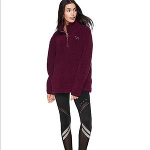 Maroon Sherpa Pullover